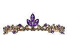 Dainty little Amethyst and Gold Coloured Tiara