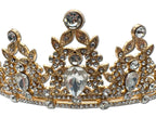 Gold and Diamond Coloured Tiara Crown