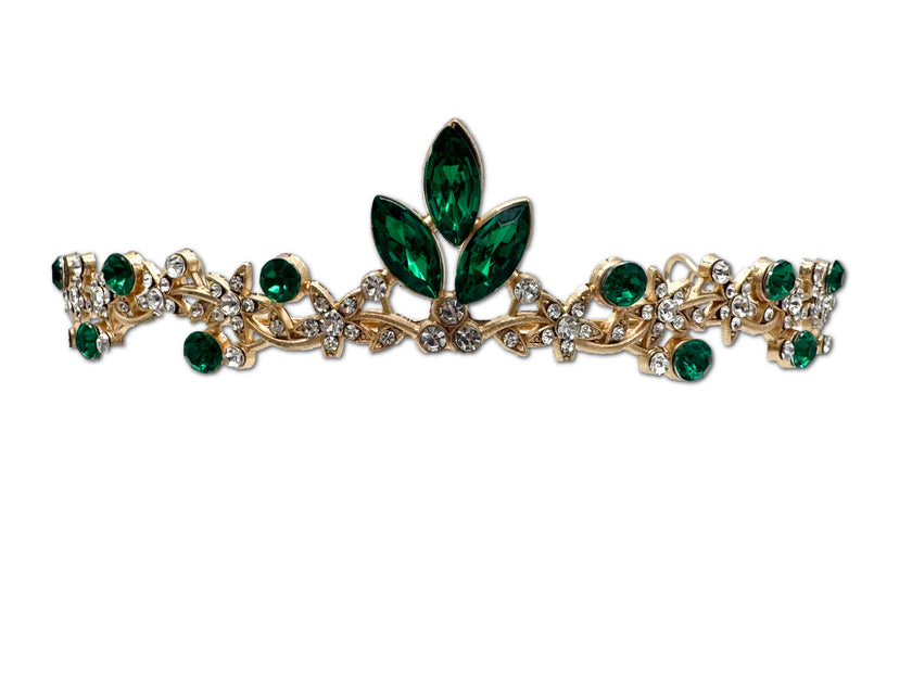 Gold and Green Coloured little Tiara
