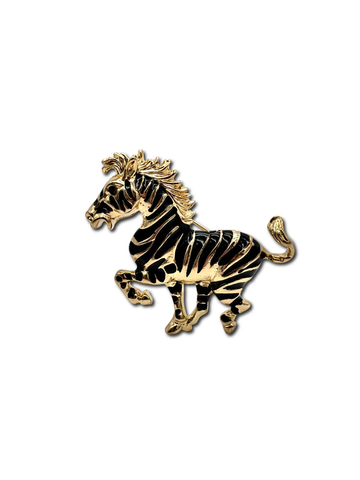 Zebra Brooch