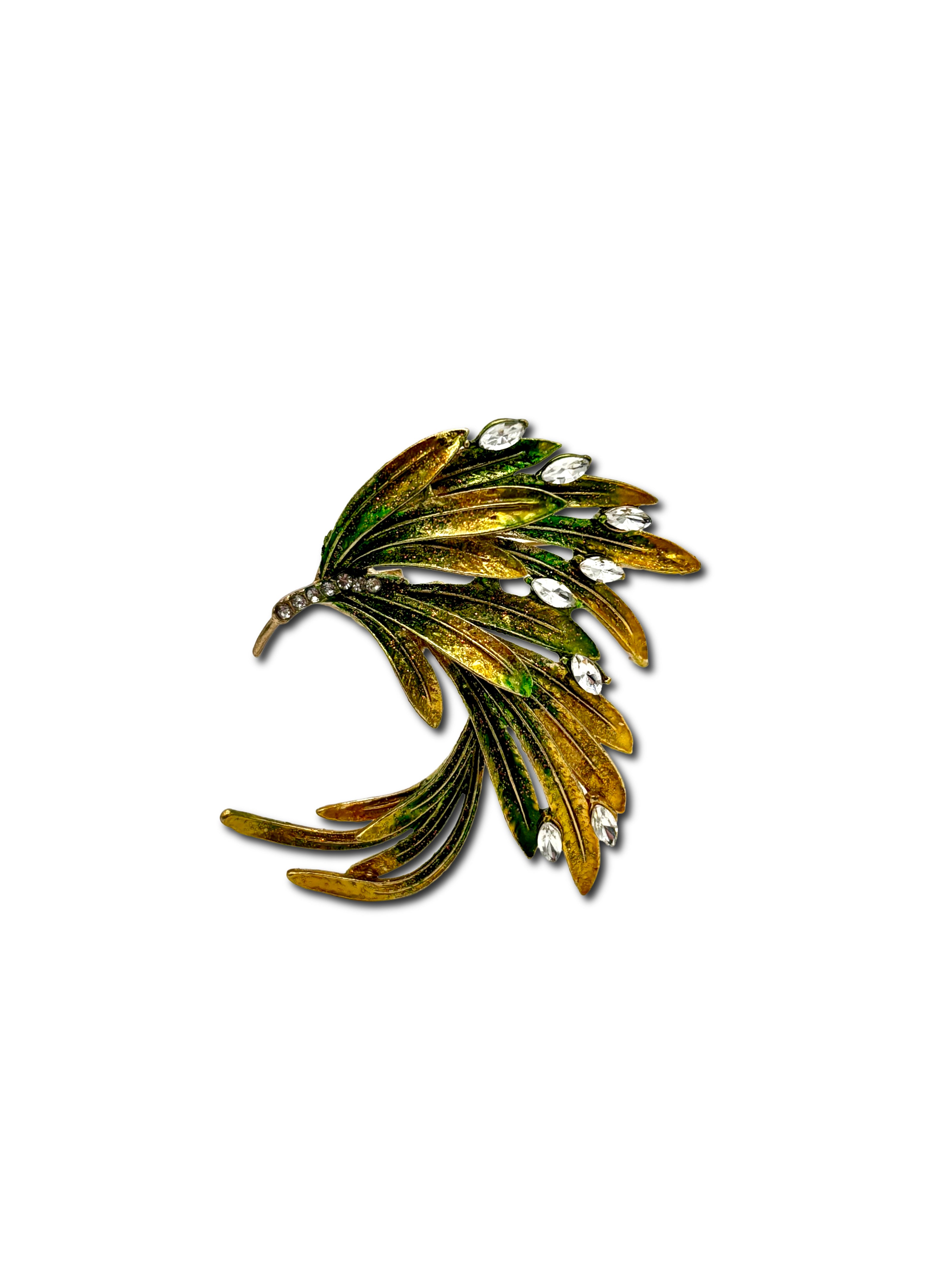Abstract Feather Brooch
