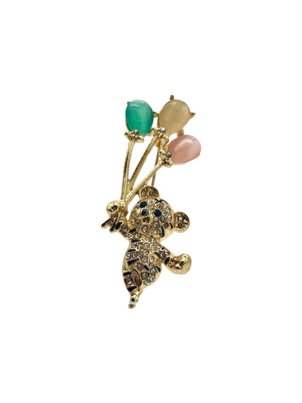 Balloon Teddy Bear Brooch