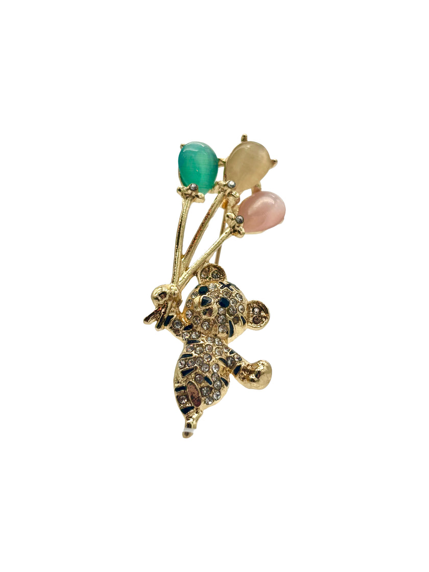Balloon Teddy Bear Brooch