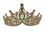 Regal Gold Coloured and Clear Stone Tiara