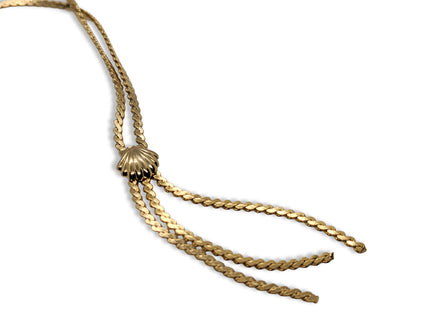 Two of Hearts Tassel Necklace