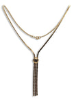 Two of Hearts Tassel Necklace