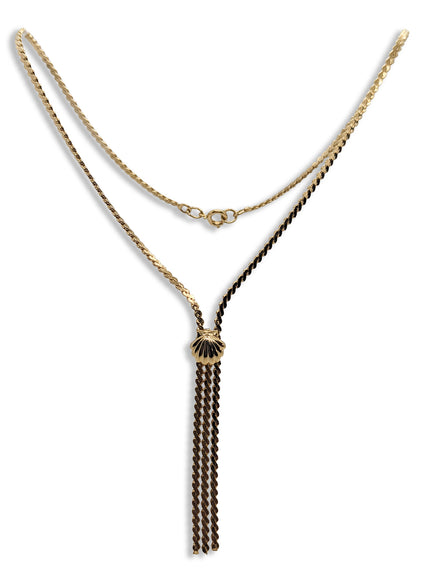 Two of Hearts Tassel Necklace