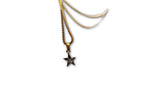Star Necklace, Vintage, Gold Plated