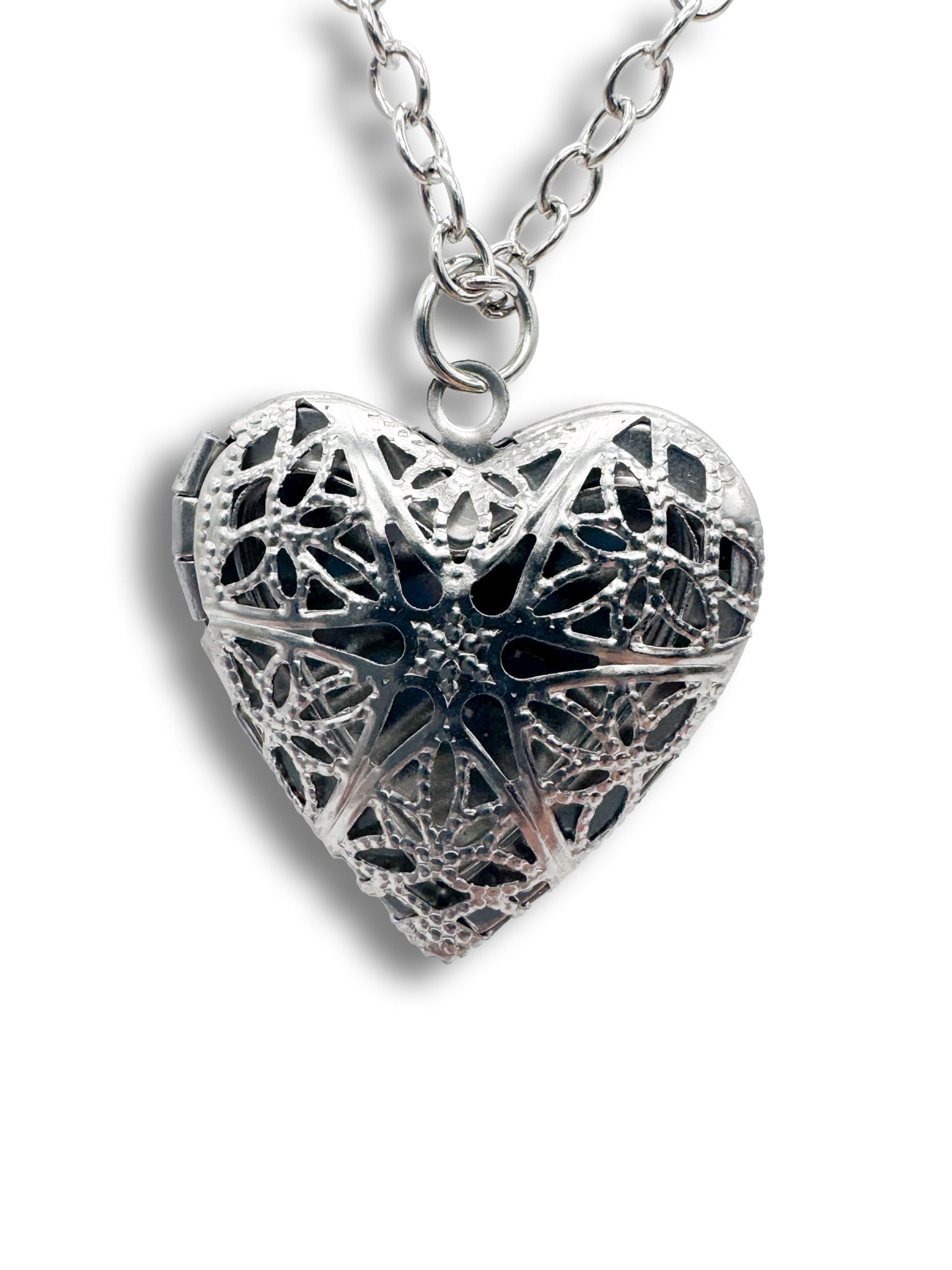 Silver Coloured Heart Locket