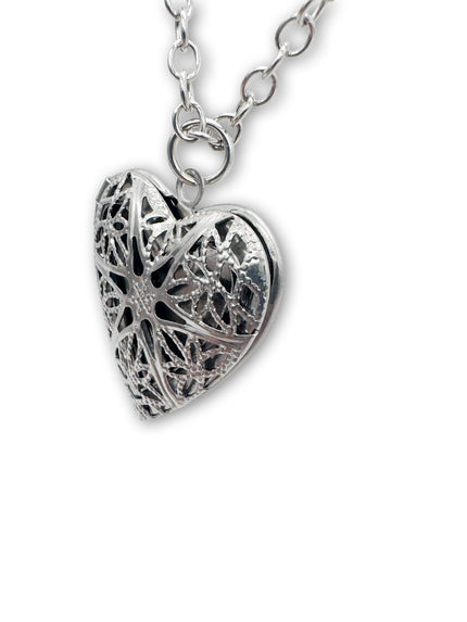 Silver Coloured Heart Locket
