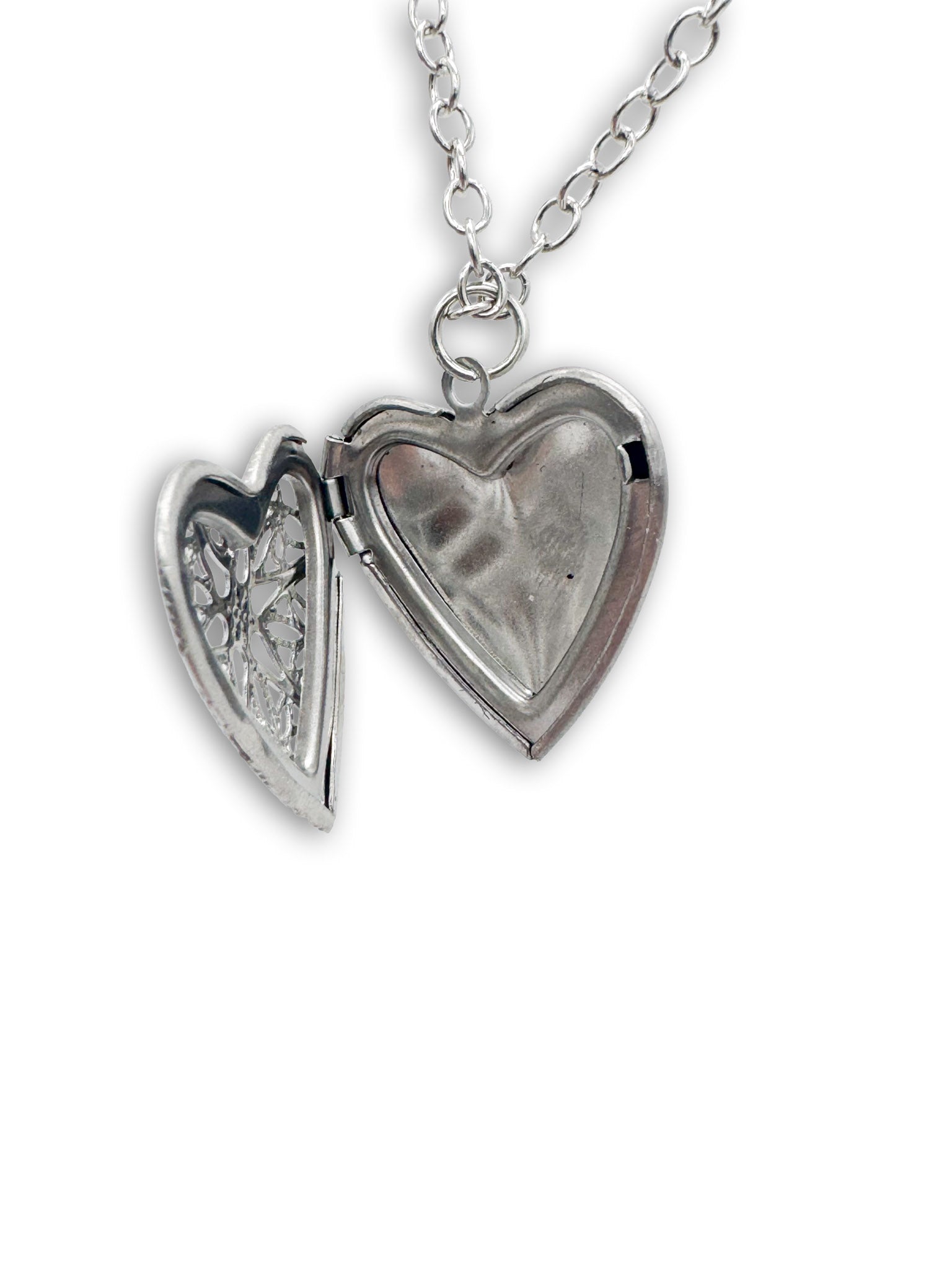 Silver Coloured Heart Locket