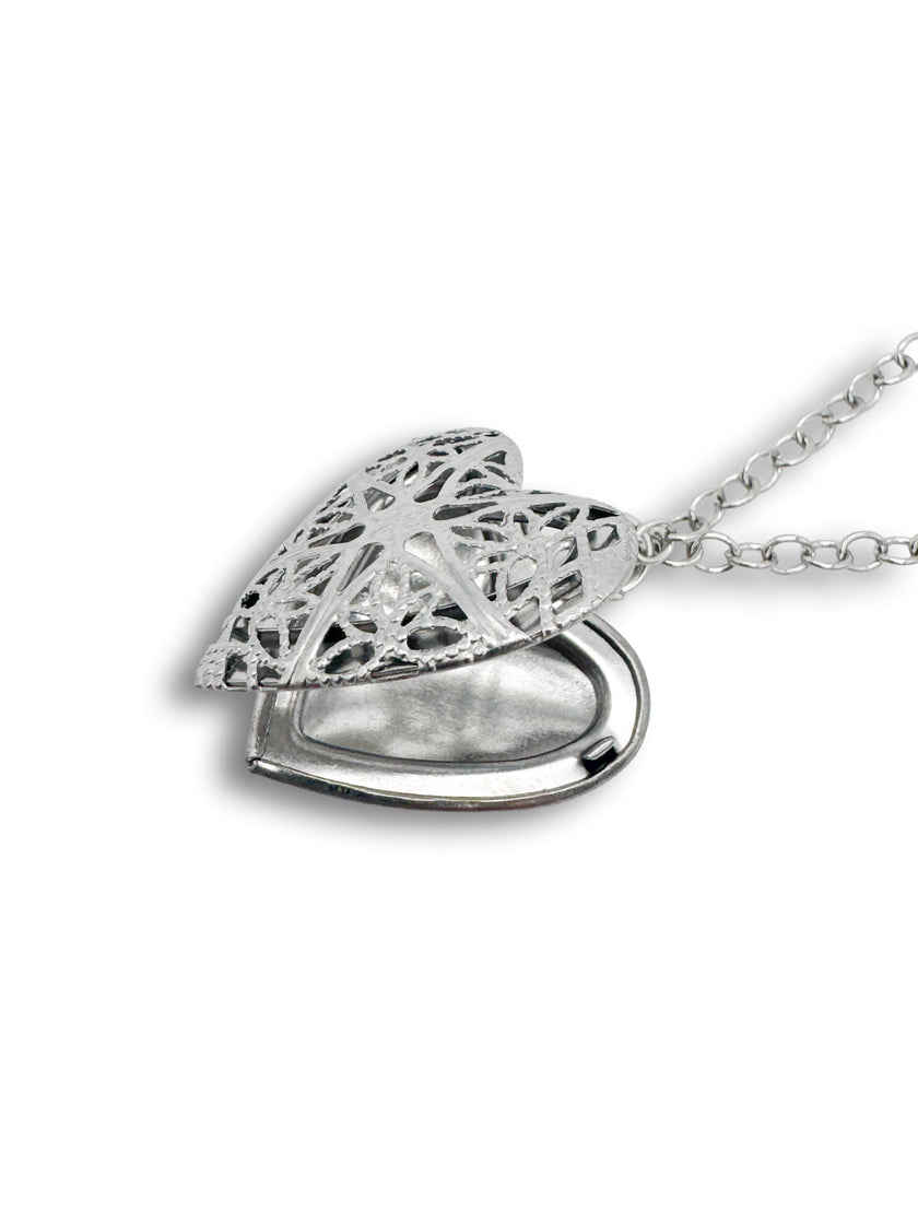 Silver Coloured Heart Locket