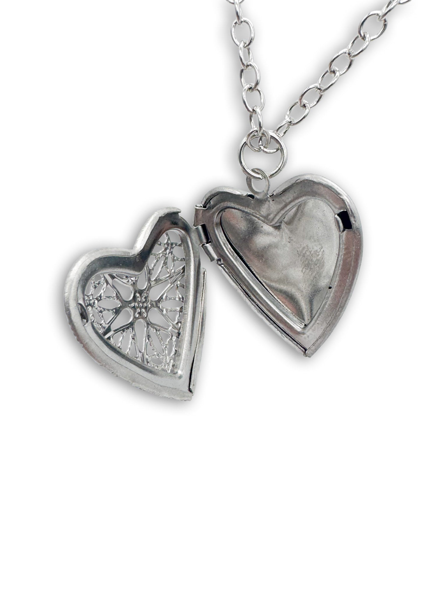 Silver Coloured Heart Locket
