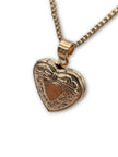 Gold Coloured Heart Locket