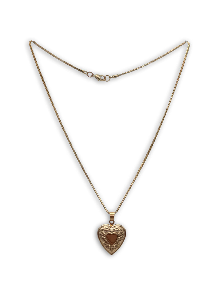 Gold Coloured Heart Locket