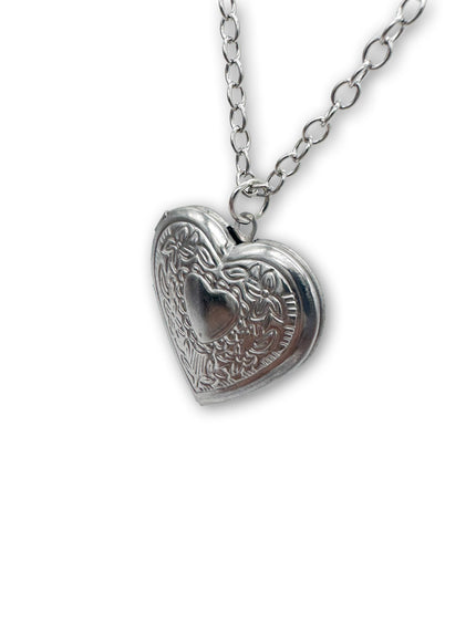 Silver Coloured Heart Locket