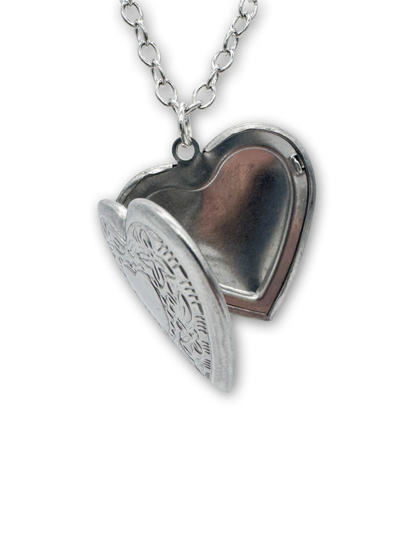 Silver Coloured Heart Locket