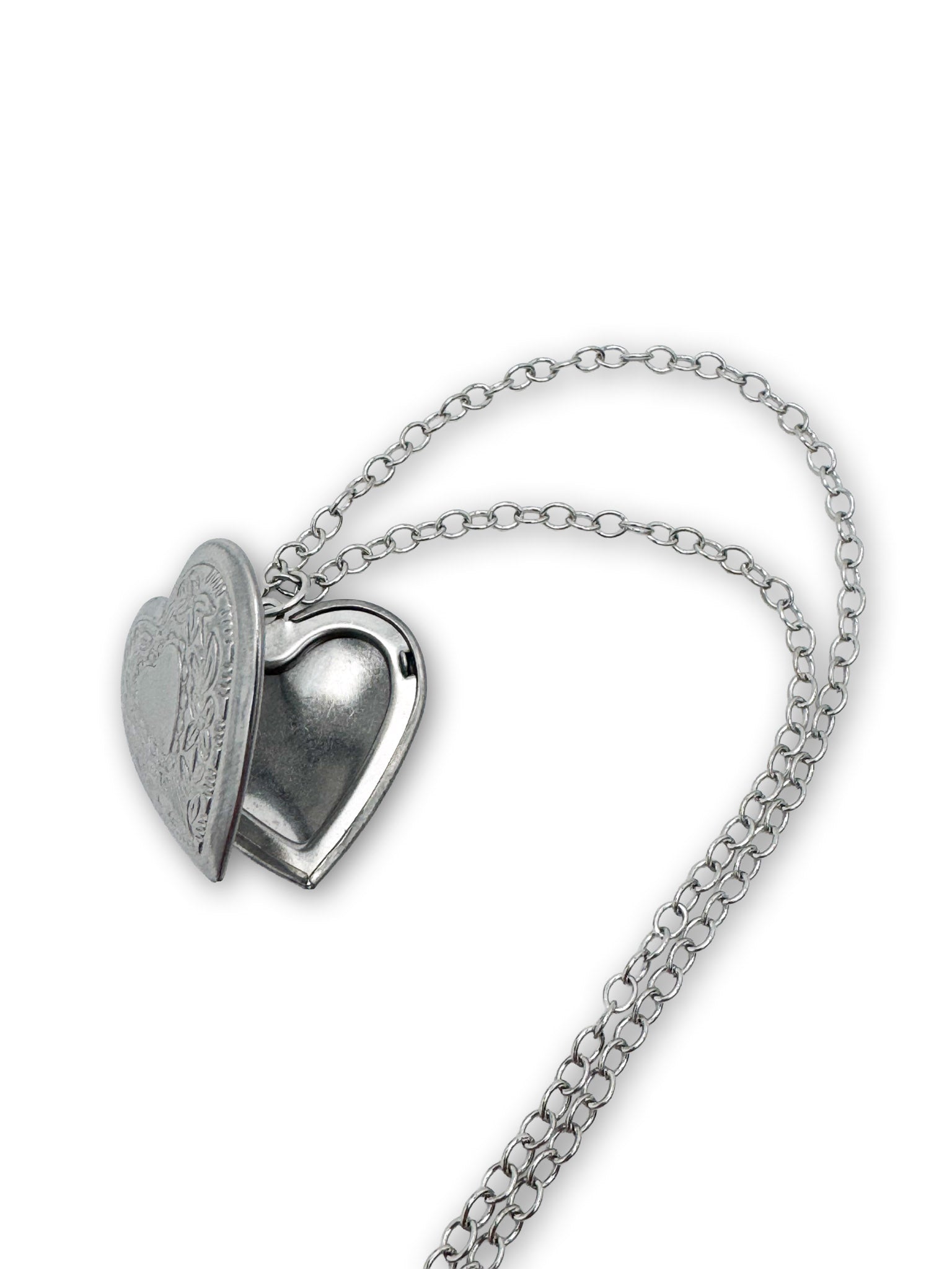 Silver Coloured Heart Locket