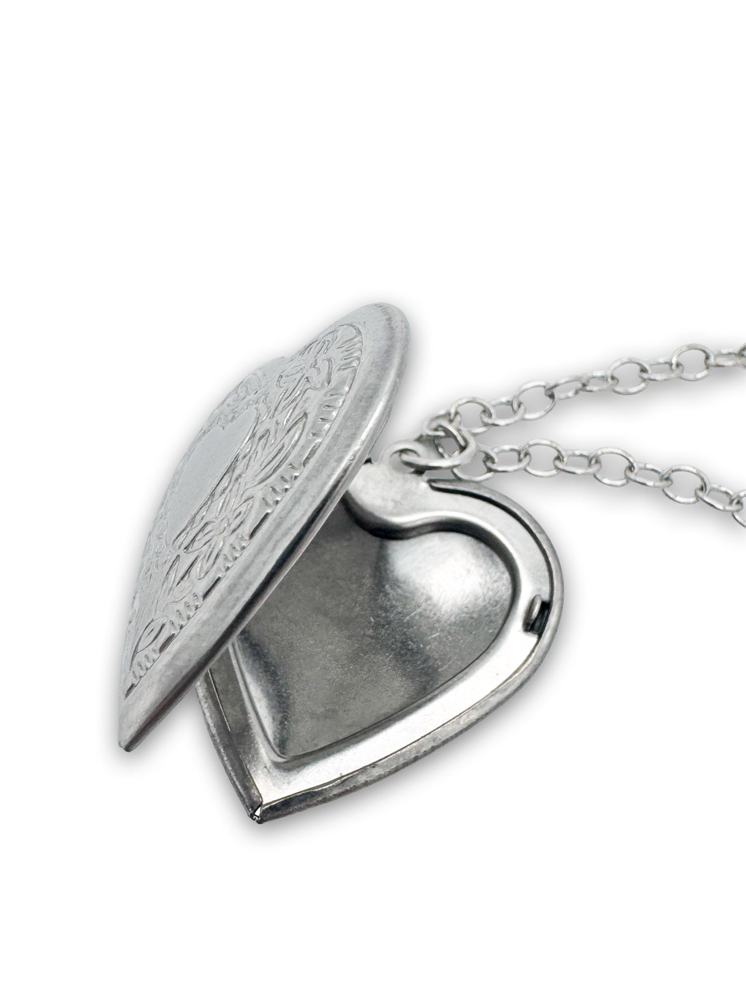 Silver Coloured Heart Locket