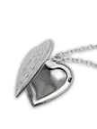 Silver Coloured Heart Locket