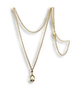 Vintage Wishbone Pendant Necklace