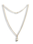Vintage Wishbone Pendant Necklace