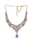 Lilac Jewel Statement Necklace