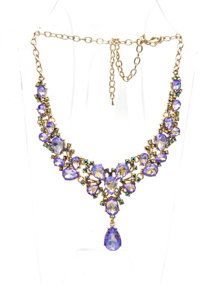 Lilac Jewel Statement Necklace