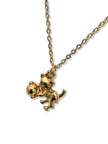 Vintage Kitten Pendant Necklace