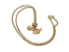 Vintage Kitten Pendant Necklace