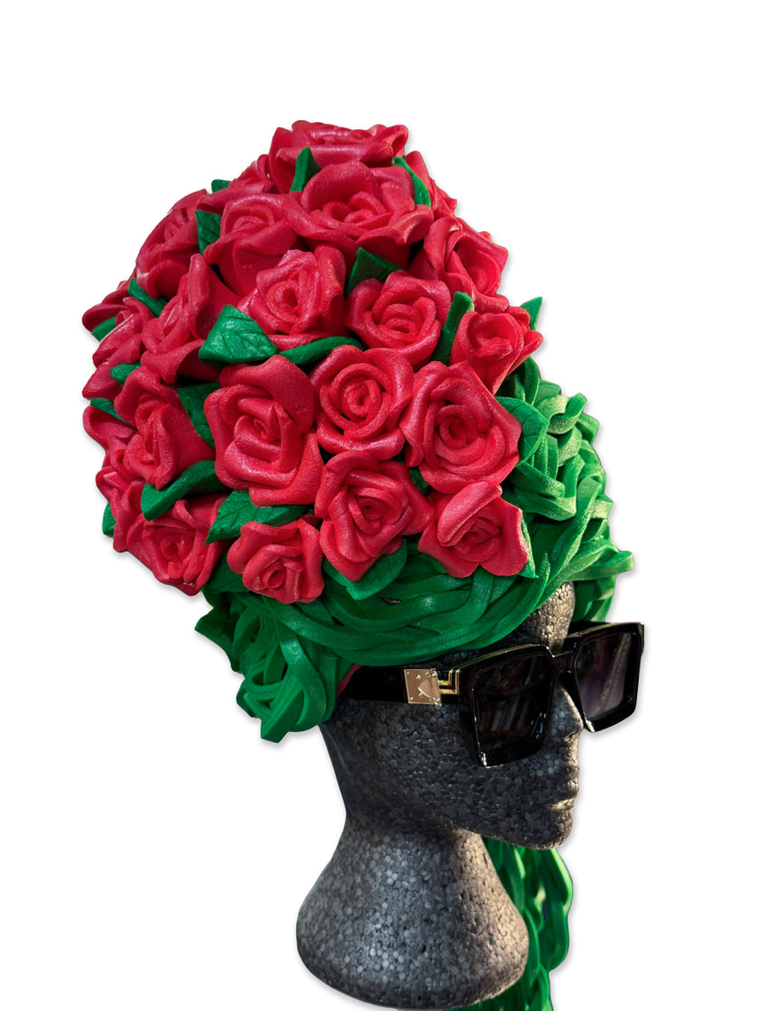 Foam Wig - 24 red